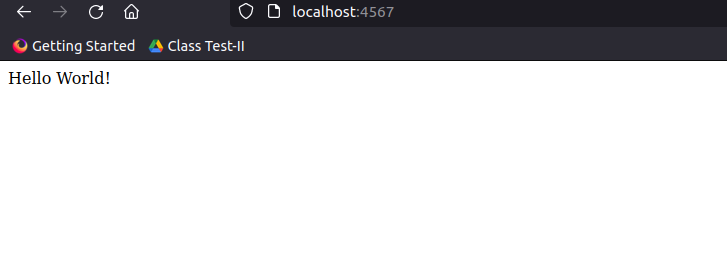 Hello World With Sinatra Web Framework - Redmine Lab